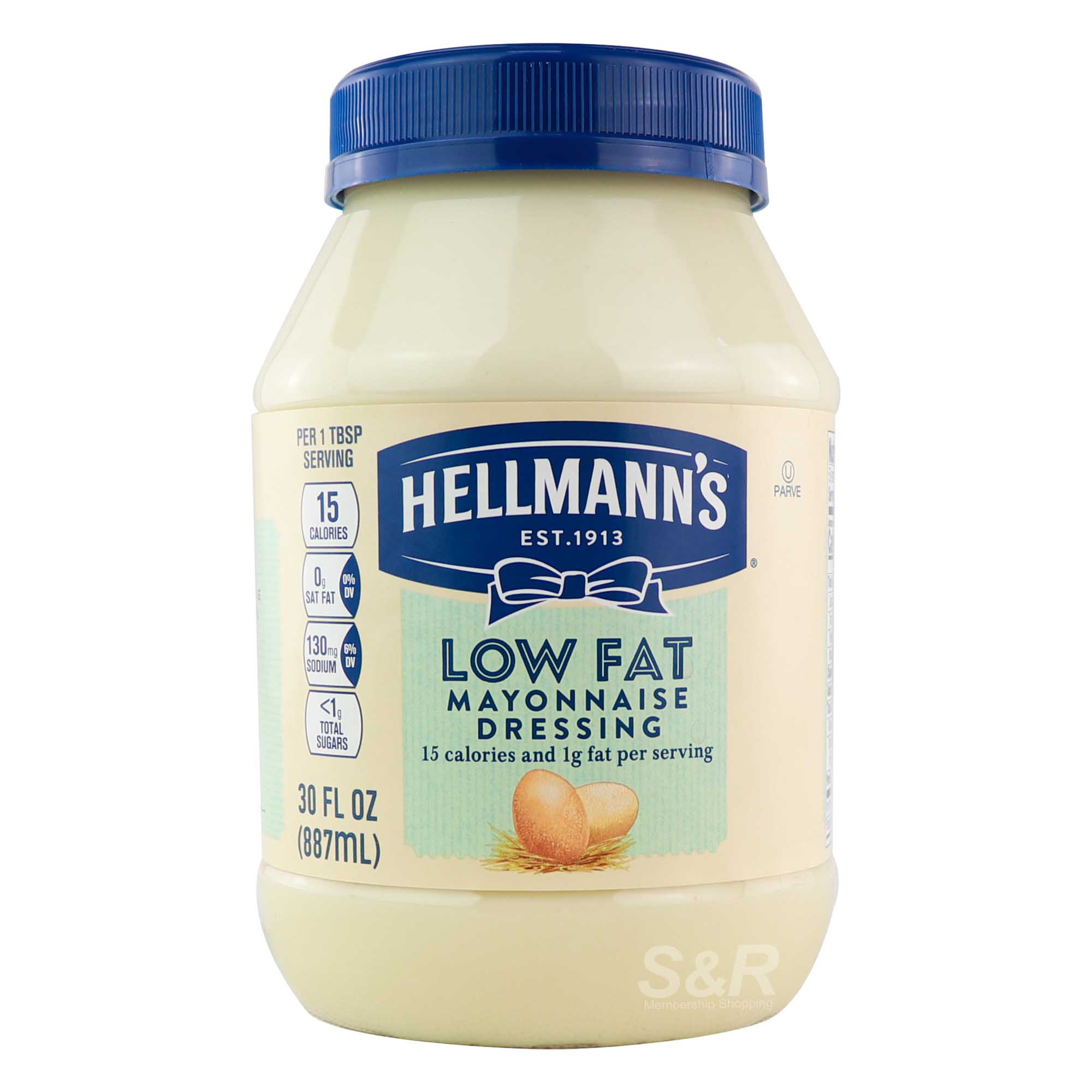 Hellman's Low Fat Mayonnaise Dressing 887mL Hellman's Low Fat Mayonnaise Dressing 887mL